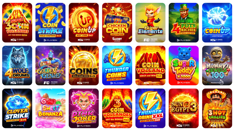 Glory Casino slots and the best games